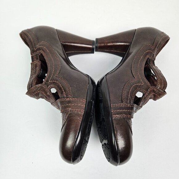 Indigo by Clarks Lea Sylvie II Retro Mary Jane Round Toe Chunky Heel Pump 7.5 - Picture 4 of 11